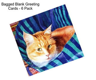 Bagged Blank Greeting Cards - 6 Pack