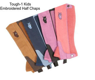 Tough-1 Kids Embroidered Half Chaps