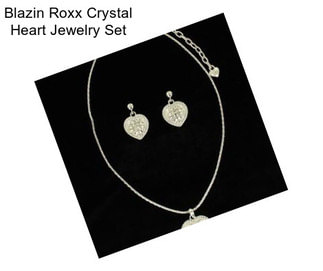 Blazin Roxx Crystal Heart Jewelry Set