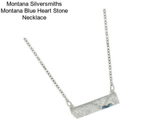 Montana Silversmiths Montana Blue Heart Stone Necklace