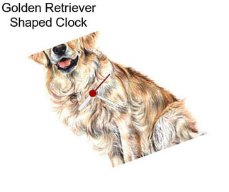 Golden Retriever Shaped Clock