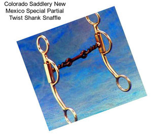 Colorado Saddlery New Mexico Special Partial Twist Shank Snaffle