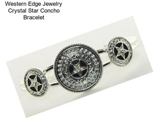 Western Edge Jewelry Crystal Star Concho Bracelet