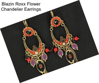 Blazin Roxx Flower Chandelier Earrings