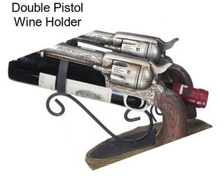 Double Pistol Wine Holder