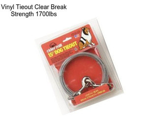 Vinyl Tieout Clear Break Strength 1700lbs