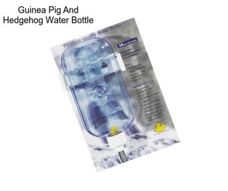 Guinea Pig And Hedgehog Water Bottle