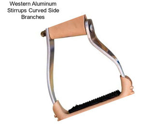 Western Aluminum Stirrups Curved Side Branches