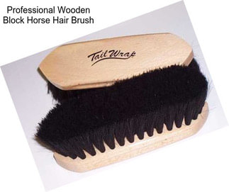 Professional Wooden Block Horse Hair Brush