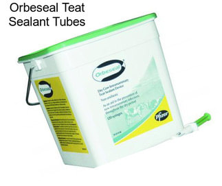 Orbeseal Teat Sealant Tubes