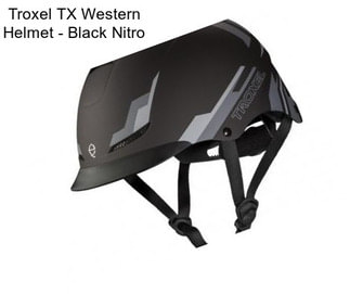 Troxel TX Western Helmet - Black Nitro