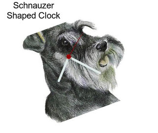 Schnauzer Shaped Clock