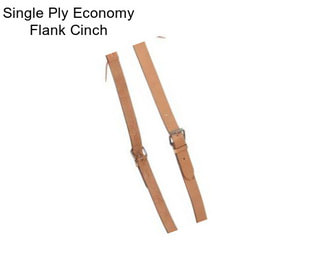 Single Ply Economy Flank Cinch