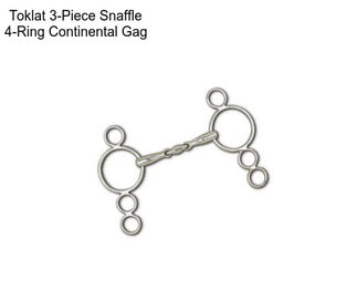 Toklat 3-Piece Snaffle 4-Ring Continental Gag