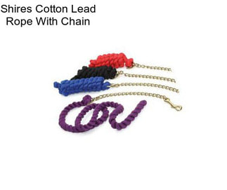 Shires Cotton Lead Rope With Chain