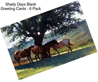 Shady Days Blank Greeting Cards - 6 Pack