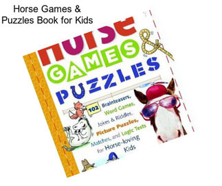 Horse Games & Puzzles Book for Kids