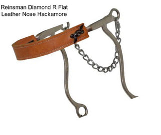 Reinsman Diamond R Flat Leather Nose Hackamore