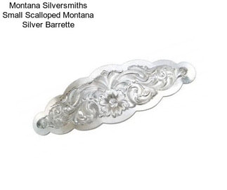 Montana Silversmiths Small Scalloped Montana Silver Barrette