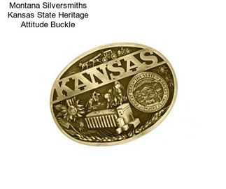 Montana Silversmiths Kansas State Heritage Attitude Buckle