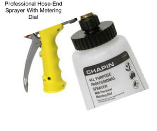 Professional Hose-End Sprayer With Metering Dial