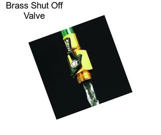 Brass Shut Off Valve