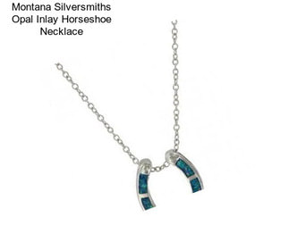 Montana Silversmiths Opal Inlay Horseshoe Necklace