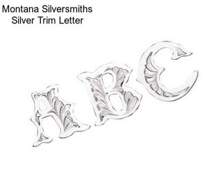 Montana Silversmiths Silver Trim Letter