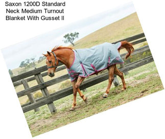 Saxon 1200D Standard Neck Medium Turnout Blanket With Gusset ll