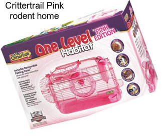 Crittertrail Pink rodent home
