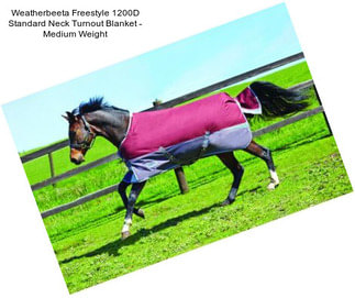 Weatherbeeta Freestyle 1200D Standard Neck Turnout Blanket - Medium Weight