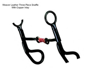 Weaver Leather Three Piece Snaffle With Copper Inlay