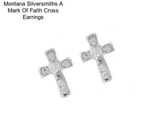 Montana Silversmiths A Mark Of Faith Cross Earrings