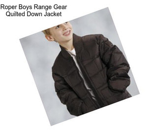 Roper Boys Range Gear Quilted Down Jacket