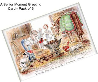 A Senior Moment Greeting Card - Pack of 6