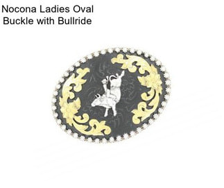 Nocona Ladies Oval Buckle with Bullride