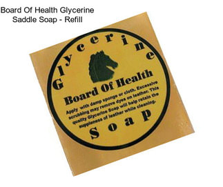 Board Of Health Glycerine Saddle Soap - Refill