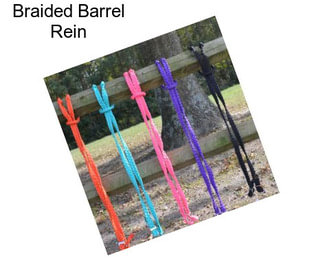 Braided Barrel Rein