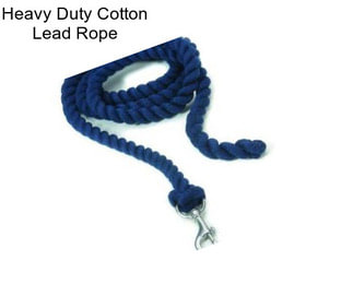 Heavy Duty Cotton Lead Rope