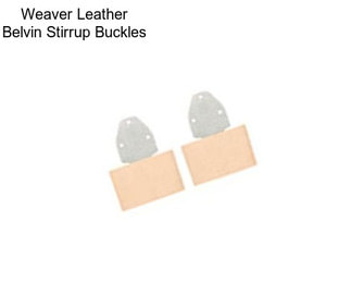 Weaver Leather Belvin Stirrup Buckles