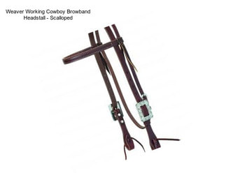 Weaver Working Cowboy Browband Headstall - Scalloped