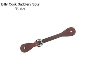 Billy Cook Saddlery Spur Straps