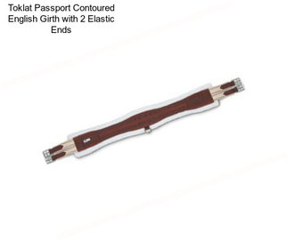 Toklat Passport Contoured English Girth with 2 Elastic Ends