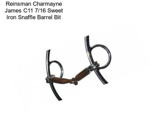 Reinsman Charmayne James C11 7/16 Sweet Iron Snaffle Barrel Bit