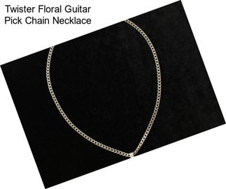 Twister Floral Guitar Pick Chain Necklace