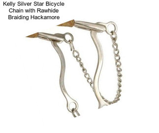 Kelly Silver Star Bicycle Chain with Rawhide Braiding Hackamore