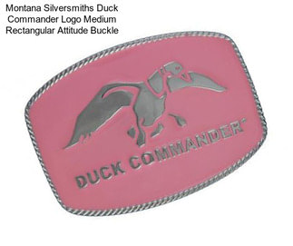 Montana Silversmiths Duck Commander Logo Medium Rectangular Attitude Buckle