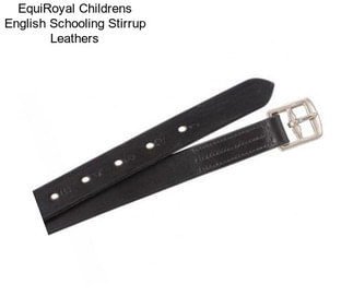 EquiRoyal Childrens English Schooling Stirrup Leathers