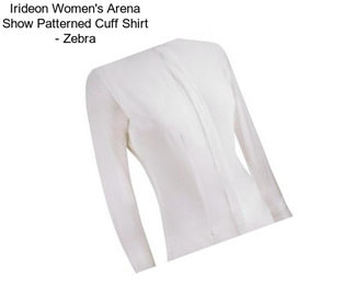 Irideon Women\'s Arena Show Patterned Cuff Shirt - Zebra