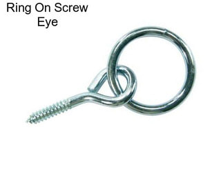Ring On Screw Eye